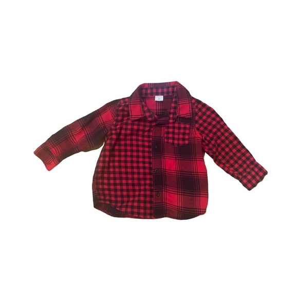 Baby Gap Plaid Button Down Shirt 18-24 months - Picture 1 of 3